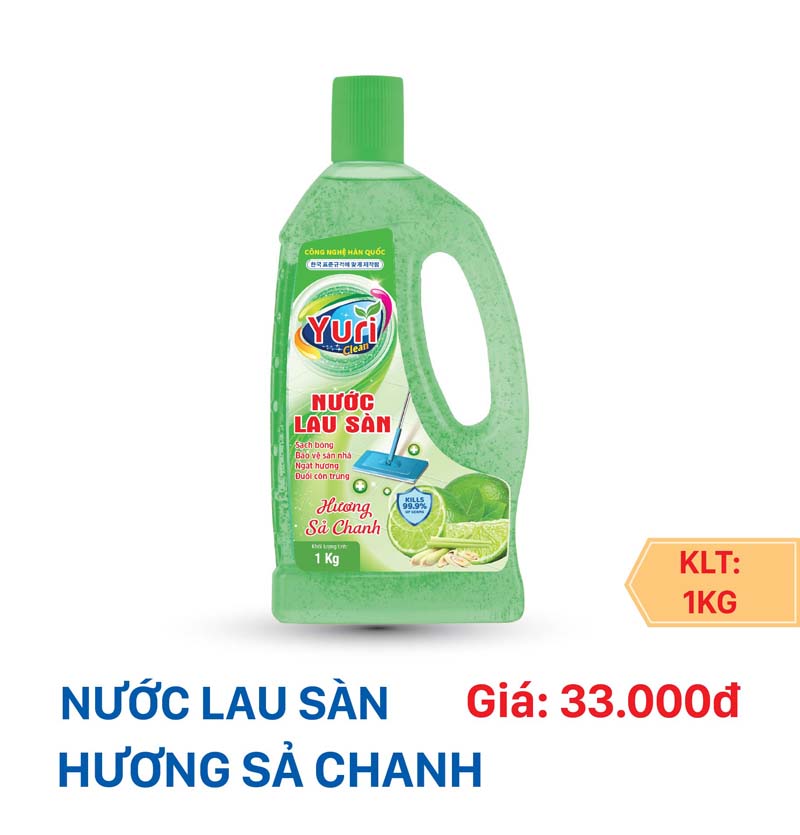 NƯỚC LAU SÀN NHÀ YURI- Hương Sả Chanh