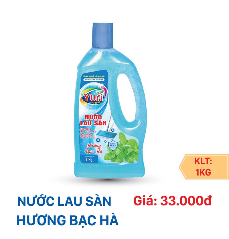 NƯỚC LAU SÀN NHÀ YURI- Hương Bạc Hà