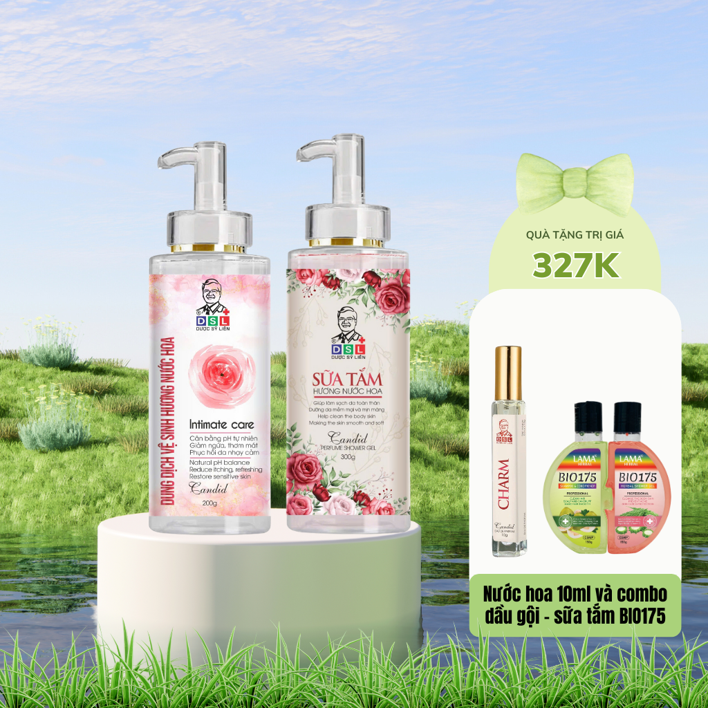 Combo Sữa Tắm & Dung Dịch Vệ Sinh Hương Nước Hoa (kèm quà tặng)